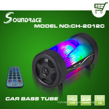 Car bass tube with 4 inch speaker